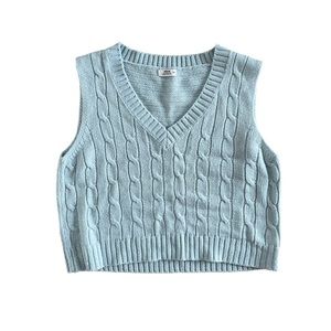Ardene blue knit vest